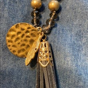 Necklace with tassel